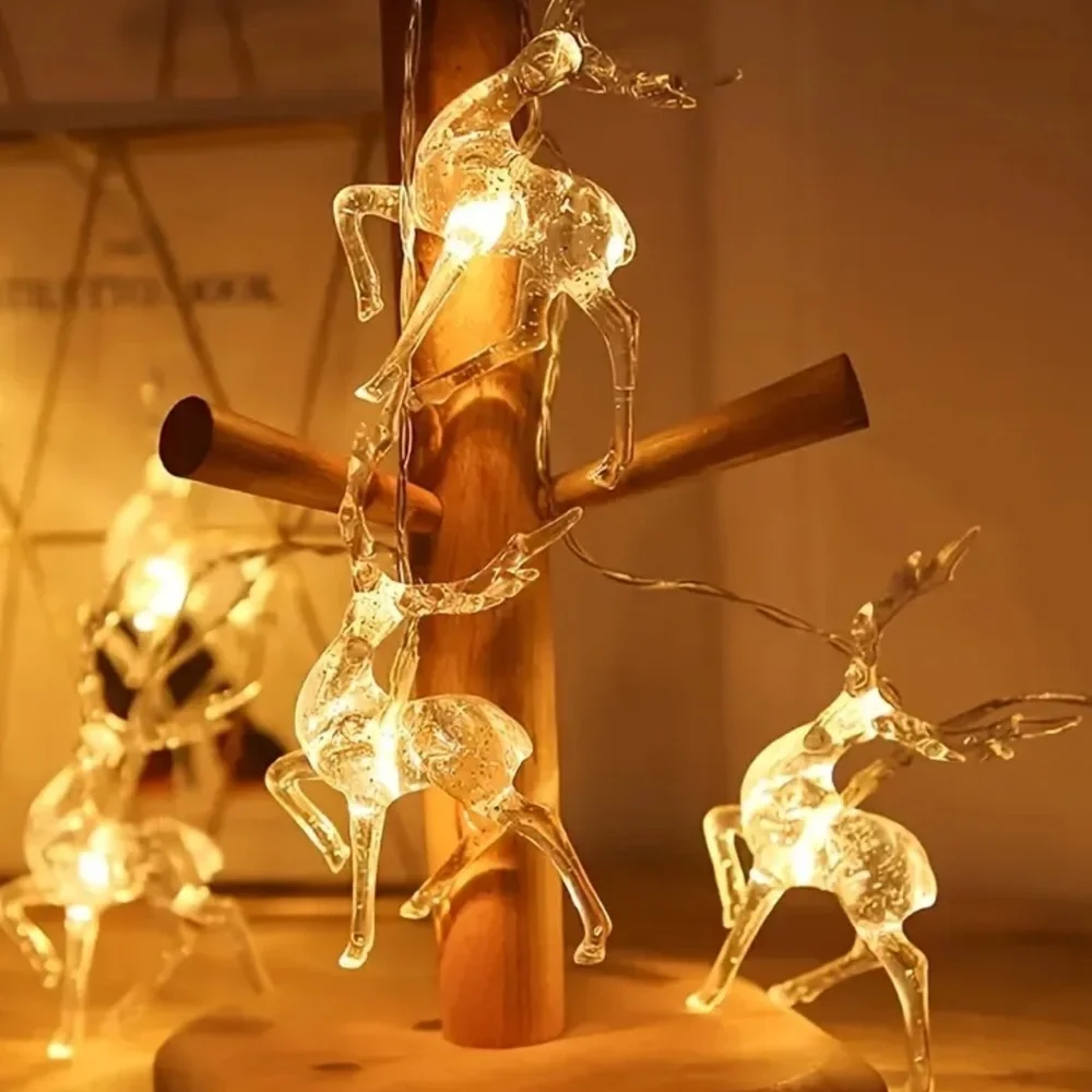 Christmas Strand Lights, Reindeer Christmas Lights, Reindeer Lights